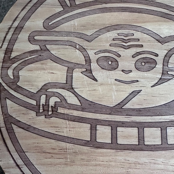George Lucas, Star Wars, Madalorian, Baby Yoda, Charcuterie, Serving Board - Picture 2 of 4
